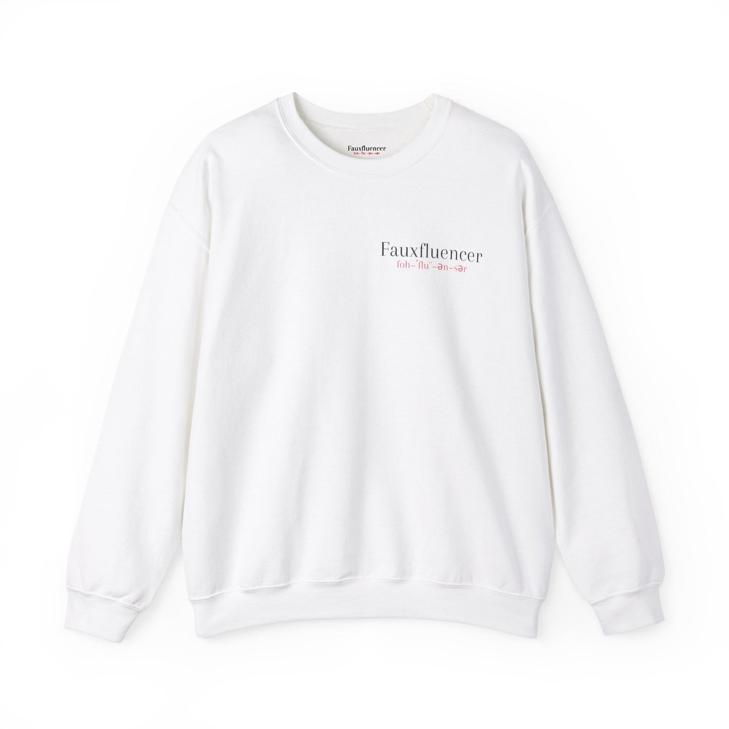 Fauxfluencer | Unisex Heavy Blend™ Crewneck Sweatshirt