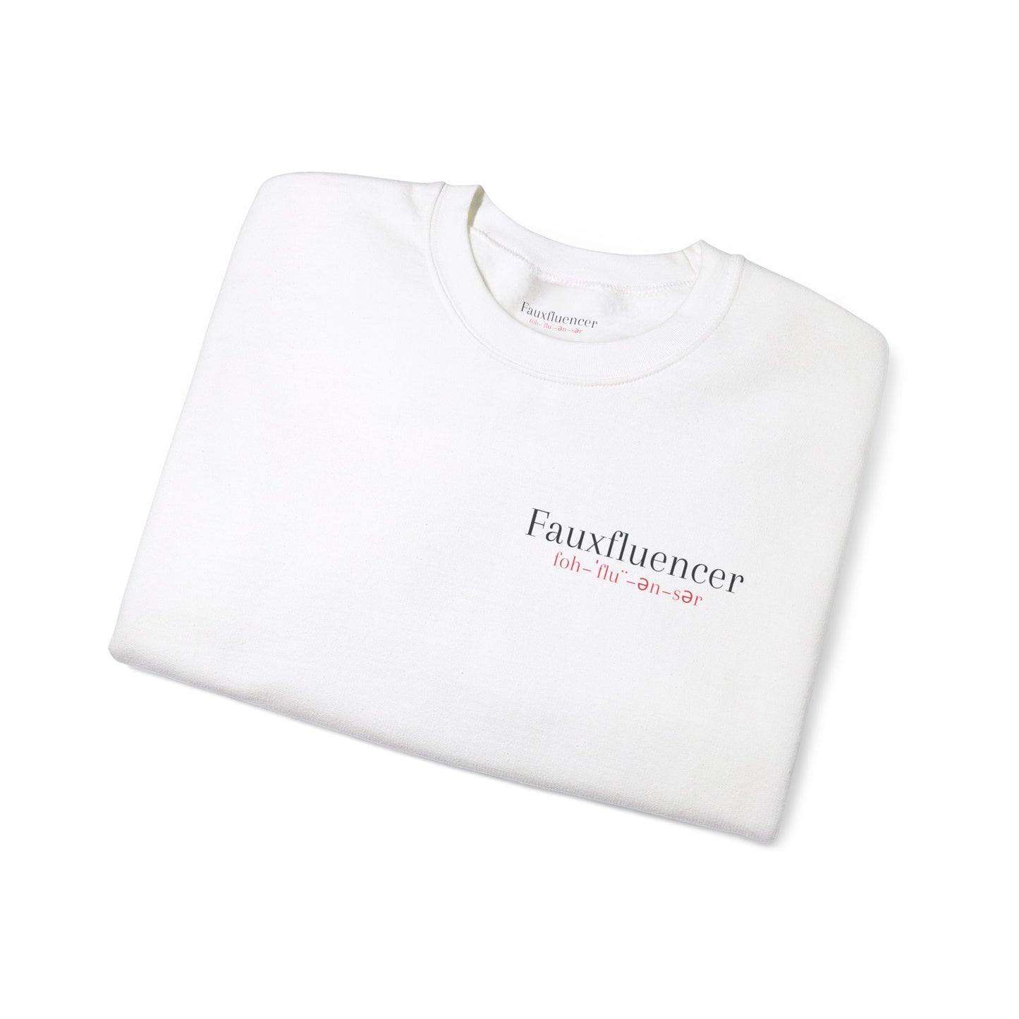 Fauxfluencer | Unisex Heavy Blend™ Crewneck Sweatshirt